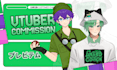 create a custom male vtuber live2d model with rigging for streaming