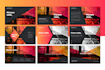 design professional business brochure with infographics