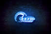 do only neon effect logo in this gig