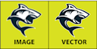 redesign your logo manually into high resolution vector