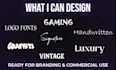 design a unique custom font for your logo, brand or project