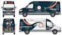 design custom vinyl car wrap, van wrap vehicle wrap