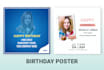 create formal birthday poster or banner designs in 24 hours