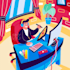 design flat illustration for game, UI UX, app, web, cartoon