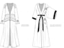 design abaya design with technical drawing