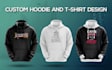 do custom typography hoodie and sweater design