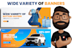 design animated HTML5 banner ads for google ads , gif ads