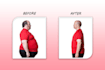 create before and after images for your cosmetology, medicine, helth,  business