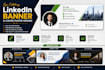 design professional linkedin banner and cover photo