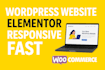 design a responsive wordpress website with elementor and woocommerce