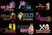 do professionally nail,lip gloss,lashes,, and beauty salon logo