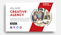 design stunning web banner, and social media banner