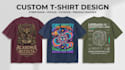 do custom t shirt graphics for streetwear and print on demand