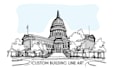 draw custom building, city skyline or storefront line art from your photo