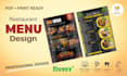 make professional restaurant menu and brochure design