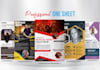 design one sheet, sale flyer, media kit, artist press kit, epk in 5hrs