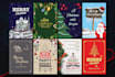 do christmas card design, party poster,  new year, invitation flyer