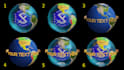 create nice spin globe animation with logo and text