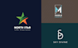 do clean and modern logo creation