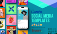 design canva design print, social media templates