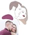 draw vector line art portrait couple illustration from photo