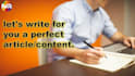 do article writing in one day