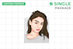 draw amazing vector cartoon portrait from your photo