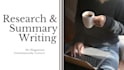do all sort of research summary writing without plagiarism