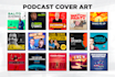 design a professional podcast cover art