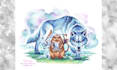 paint a cool illustration of an animal or fantasy creature
