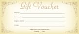 design a gift certificate, coupon, gift card, or voucher