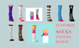 design unique custom pattern socks