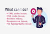 fix HTML, CSS layout, and responsive issues with w3c validation errors