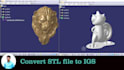 convert stl, obj to stp, step or igs file