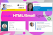 create clickable  email signature,html signature