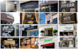 create 10 photorealistic shop front 3d logo mockups
