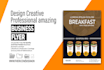 do the professional business flyer, tri fold design