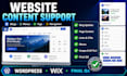 edit and update your wordpress or wix website