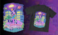 create custom cartoon t shirt design for sports game theme