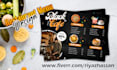 design creative restaurant flyer and food menu