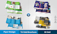 design custom bifold, trifold brochure, booklet, door hanger flyer, one pager