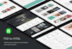 convert psd,image,png to html with responsive design