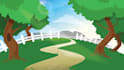 design 2d vector cartoon background for animation