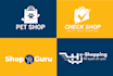 design high quality shopify store ecommerce logo