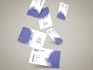 make luxury  physical business cards with qr code