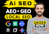 do complete monthly GEO, aeo, local and off page SEO backlinks for ai search