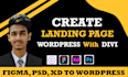 convert wix xd figma to wordpress, figma to divi