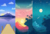 draw potrait and landscape vector art beautifully