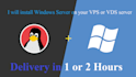 install windows server on your vps or vds server