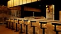 create a modern aesthetic cafe or restaurant interior design